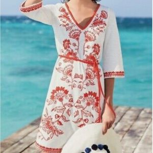 Boden Clemmie Embroidered Jersey Dress Size 8R/Medium NWOT
